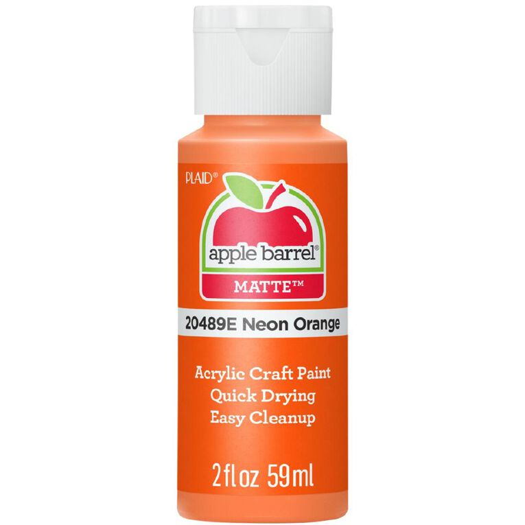 Apple Barrel Acrylic Neon Orange 60ml, , hi-res