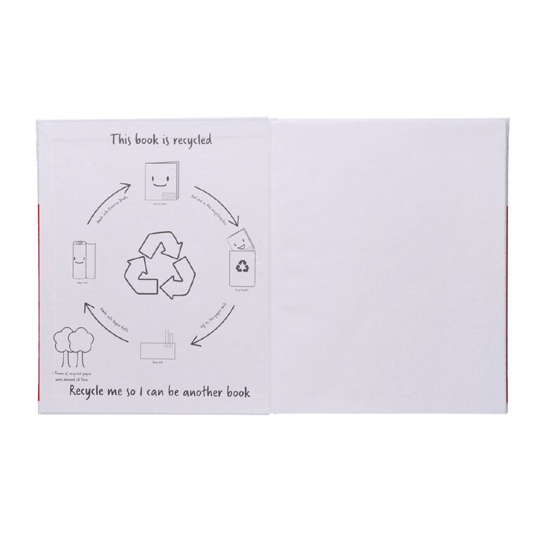 WS Lecture Book 2B5 7mm Ruled Hardcover 94 Leaf Red Mid Red Mid | The ...