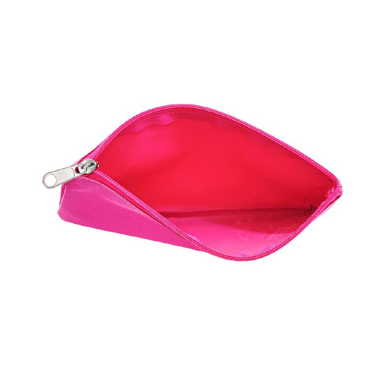 WS Colour Pop Flat Pencil Case Pink, , hi-res