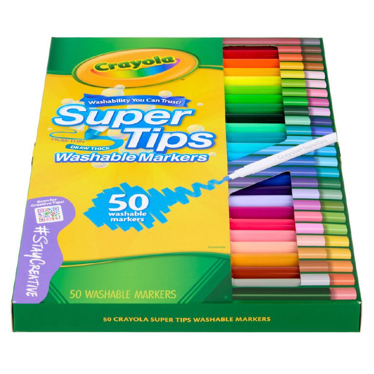 Crayola 50 Supertip Markers, , hi-res