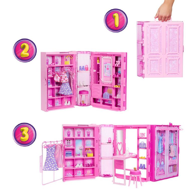 Barbie Dream Fashion Closet With Doll, , hi-res