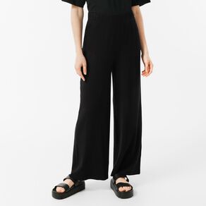 H&H Women's Wide Rib Pull On Pants