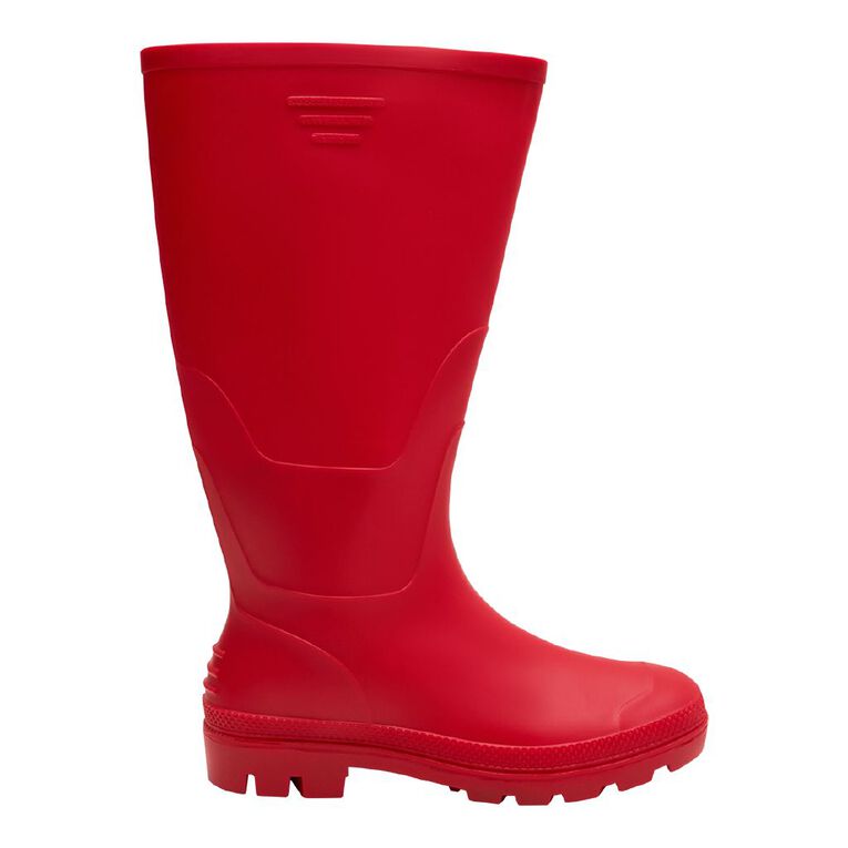H&H Women's PVC Work Boots, Red, hi-res