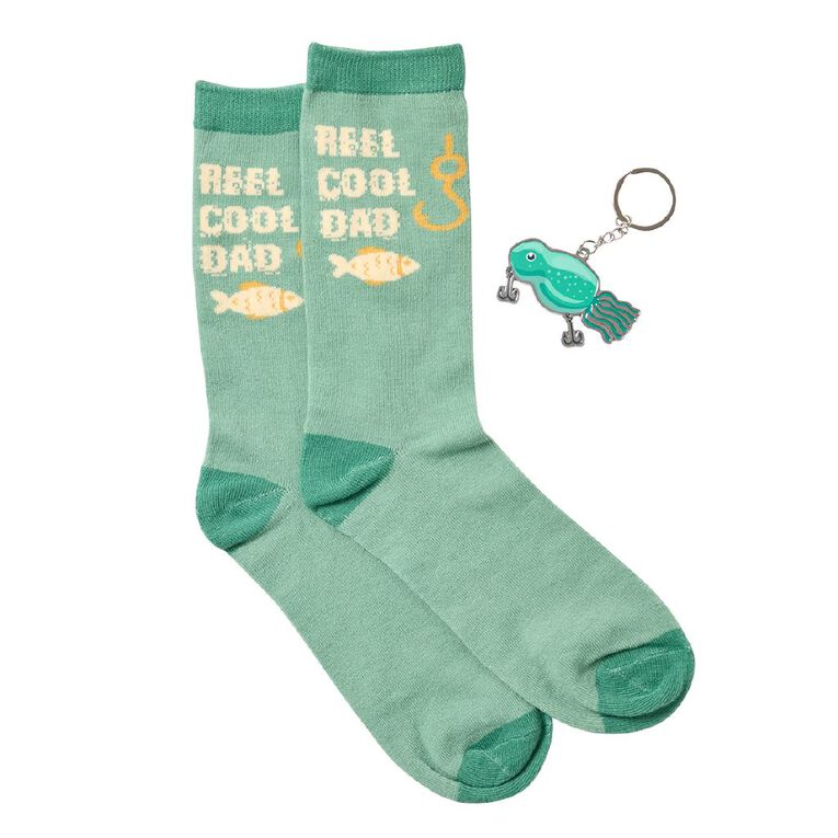 FY27 Fishing Sock and Keyring set, , hi-res