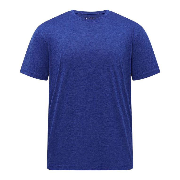 Active Intent Men's Active Cationic Tee, Blue Mid, hi-res