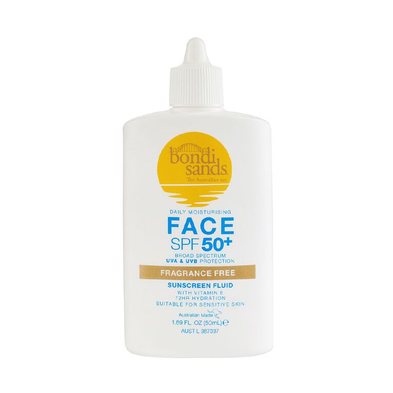 Bondi Sands 824 SPF 50+ Fragrance Free Face Fluid 50ml, , hi-res