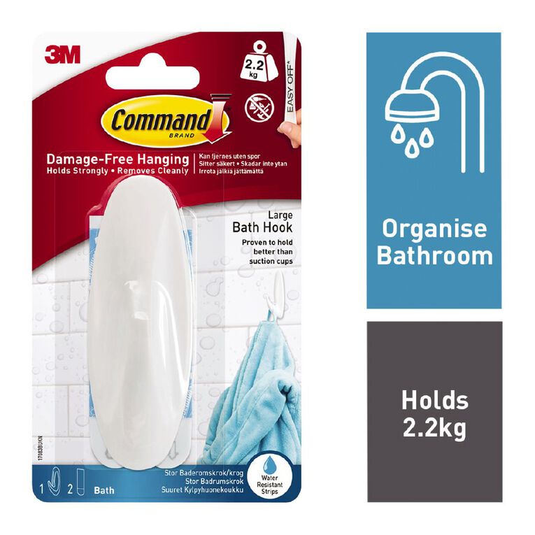 Command Shower Hook Large, , hi-res