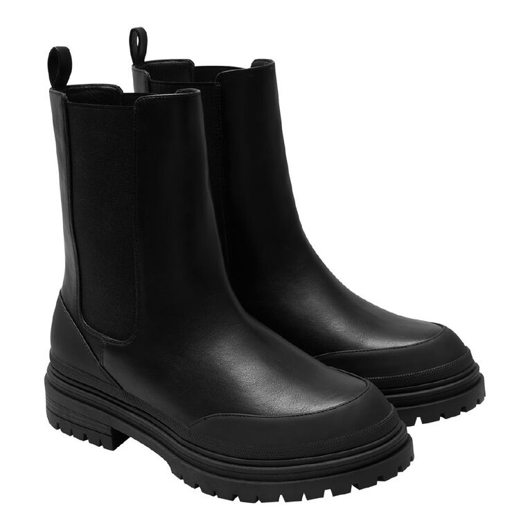 H&H Women's Harvey Ankle Boots, Black, hi-res