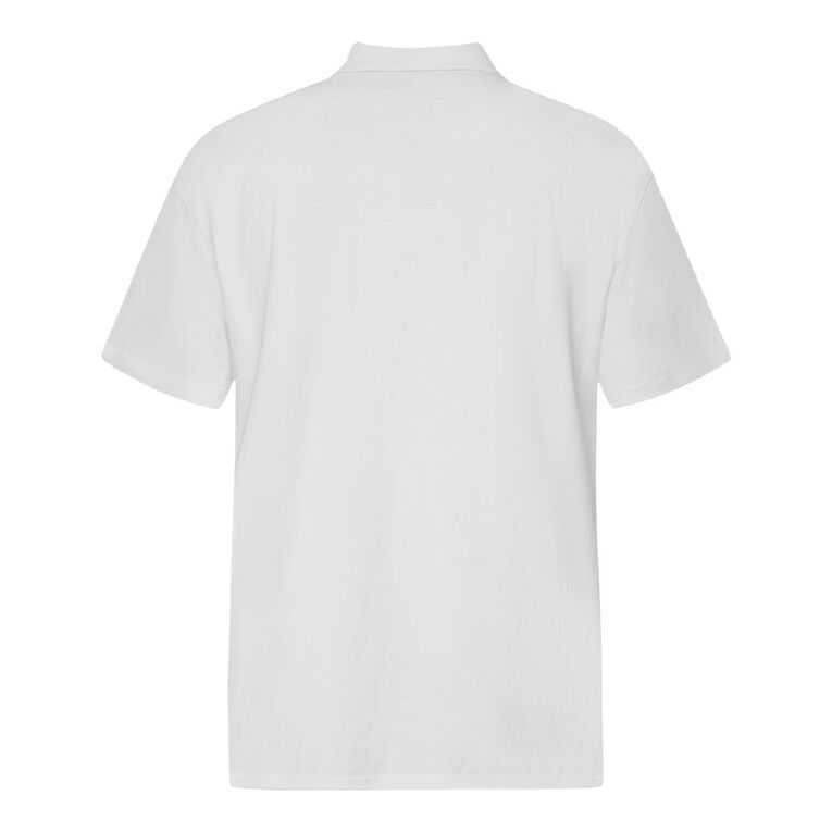 H&H Men's Relaxed Fit Polo, Cream, hi-res