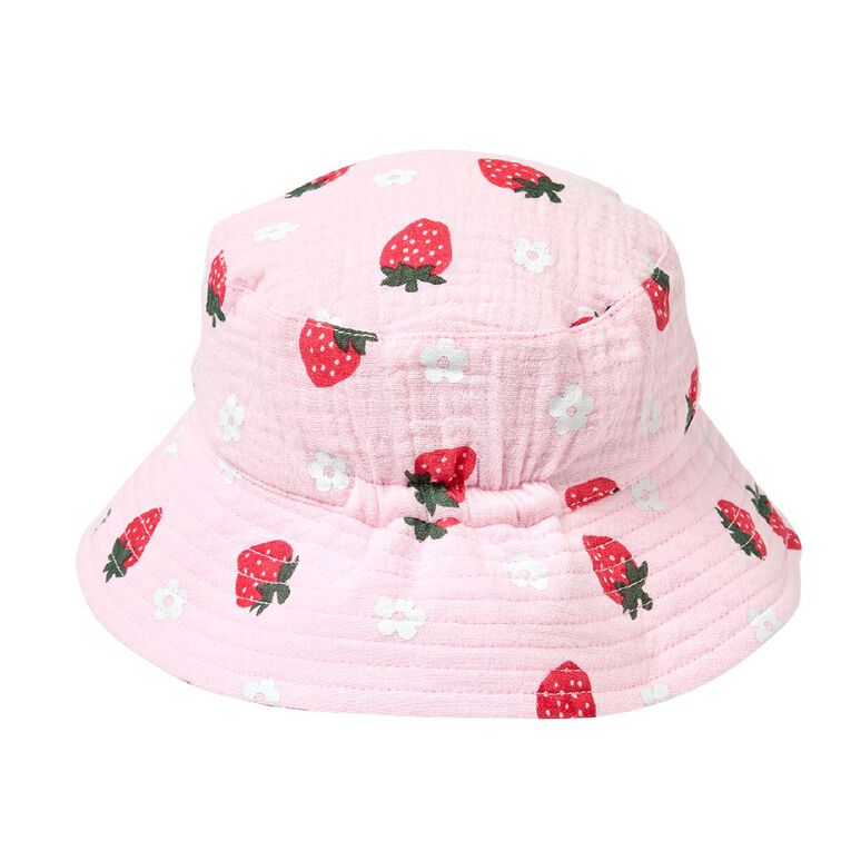 Young Original Infants' Muslin Bucket Hat, Pink Light, hi-res