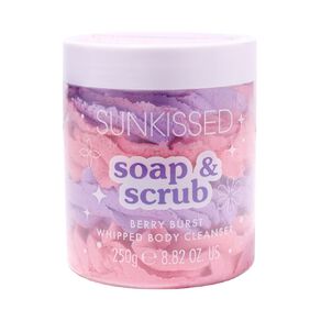 Sunkissed Whipped Body Soap & Scrub Berry Burst 250g 250g