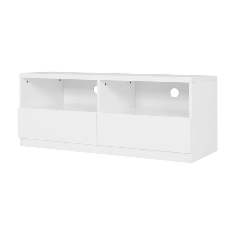 Living & Co Tahoe Entertainment Unit 120cm White White, , hi-res