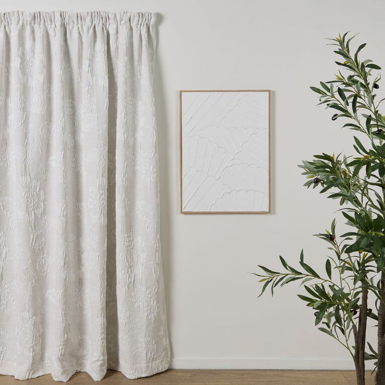 Living & Co Maeve Curtains Grey 150-230cm Wide/205cm Drop, , hi-res