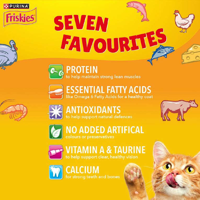Friskies 7 Favorites Dry Cat Food 1.4kg, , hi-res