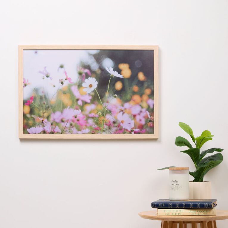 Living & Co Wildflower Framed Print 40cm x 60cm, , hi-res