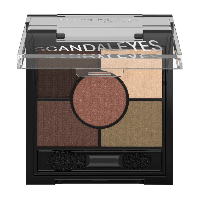 Rimmel Scandaleyes 5 Pan Eyeshadow 02 Brixton Brown, , hi-res