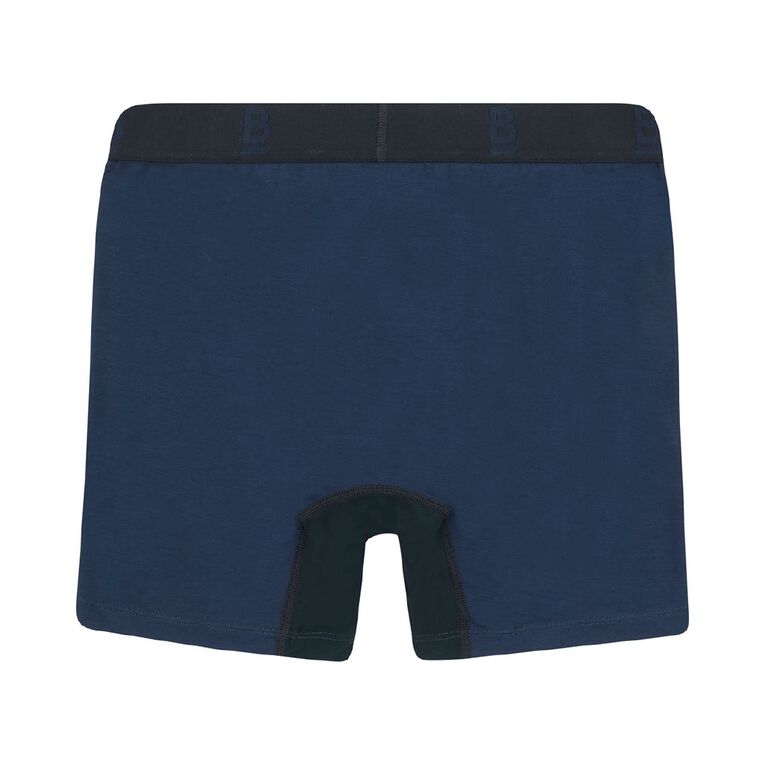 B FOR BONDS Men's Anti Chafe Trunks, Navy, hi-res