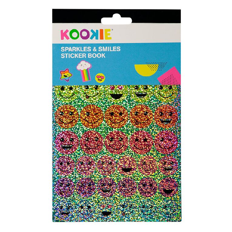 Kookie Sticker Book 5 Page Sparkles & Smiles, , hi-res