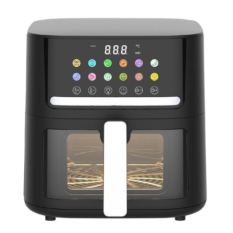 Living & Co Air Fryer 6.5L Black, , hi-res