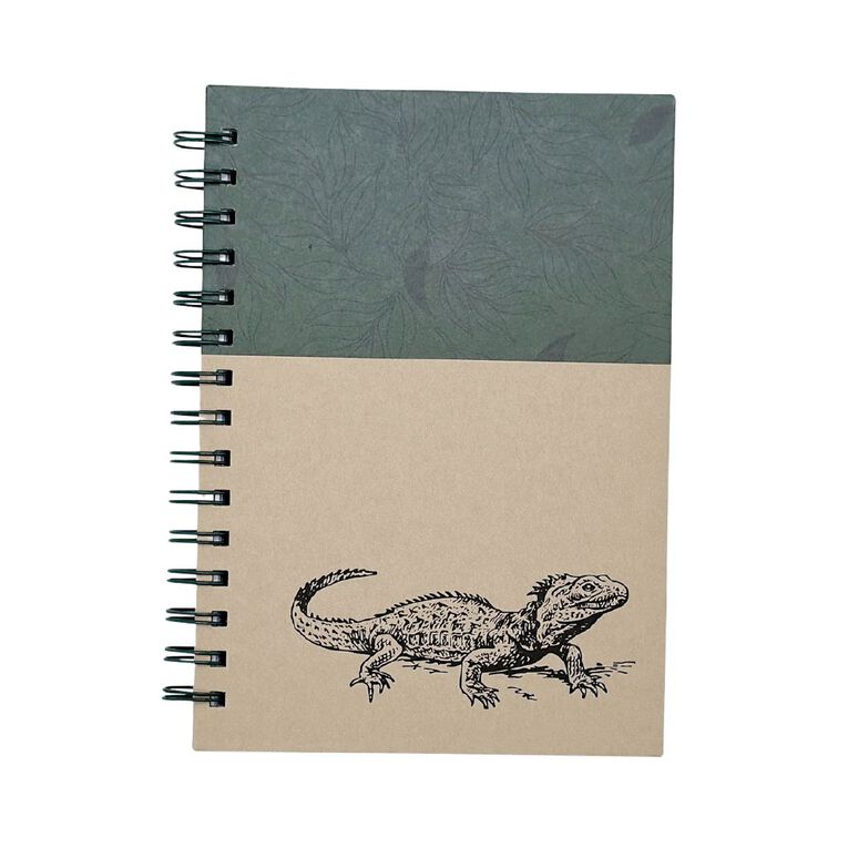 Uniti Kiwiana Spiral Notebook Tuatara A5, , hi-res
