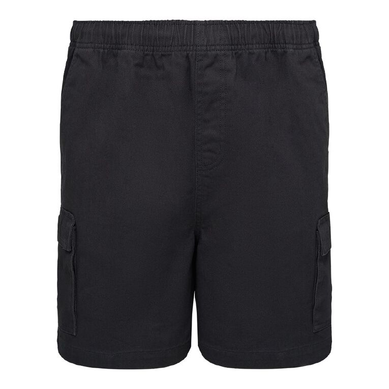 Rivet Bellow Pocket Shorts, Charcoal, hi-res