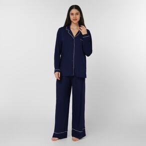 H&H Women's Comfy Button Up Pyjama Set