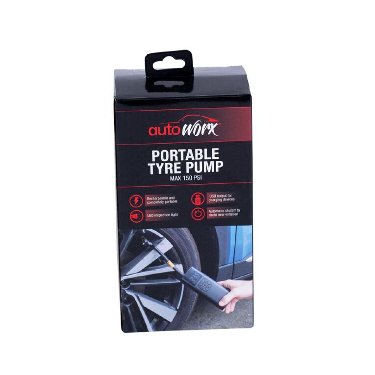 Autoworx Portable Tyre Pump, , hi-res