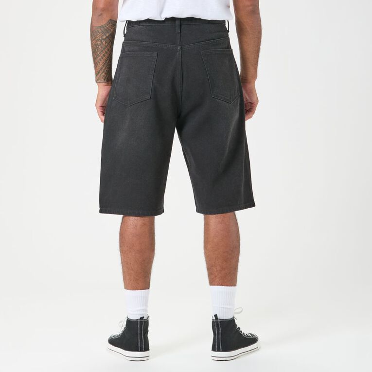 Garage Men's Denim Shorts, Black, hi-res