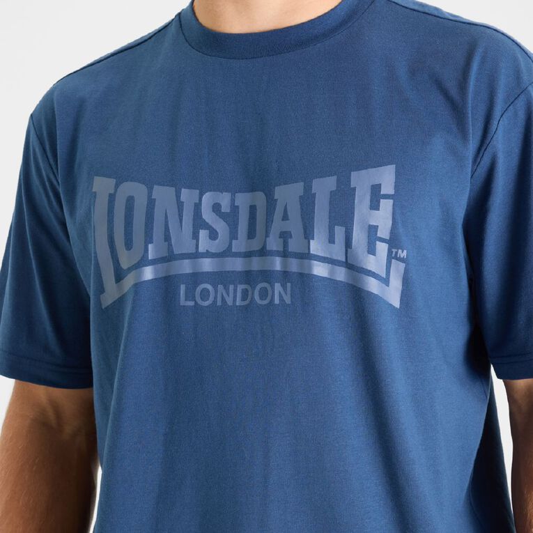 Lonsdale Unisex Tee, Navy, hi-res
