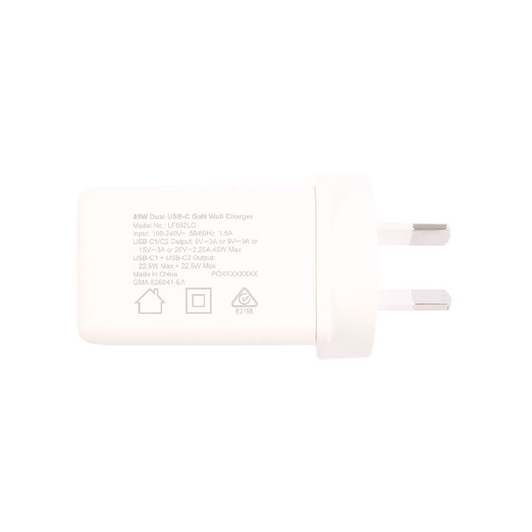 Tech.Inc PD 45W Dual USB-C Fast Charger Gold, , hi-res