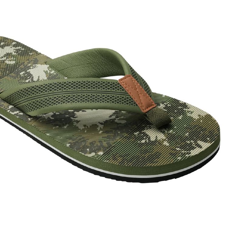 H&H Men's Zeke Jandals, Khaki, hi-res