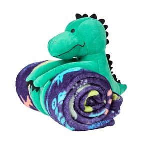 Living & Co Kids Blanket Buddy Dinosaur Green One Size