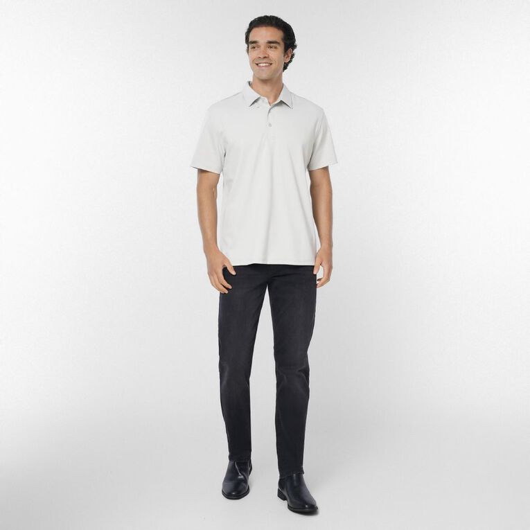 H&H Men's Easy Care Polo, Grey Light, hi-res
