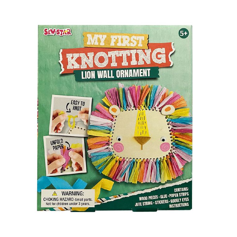 Sew Star Knotting Set Wall Hanging Lion, , hi-res