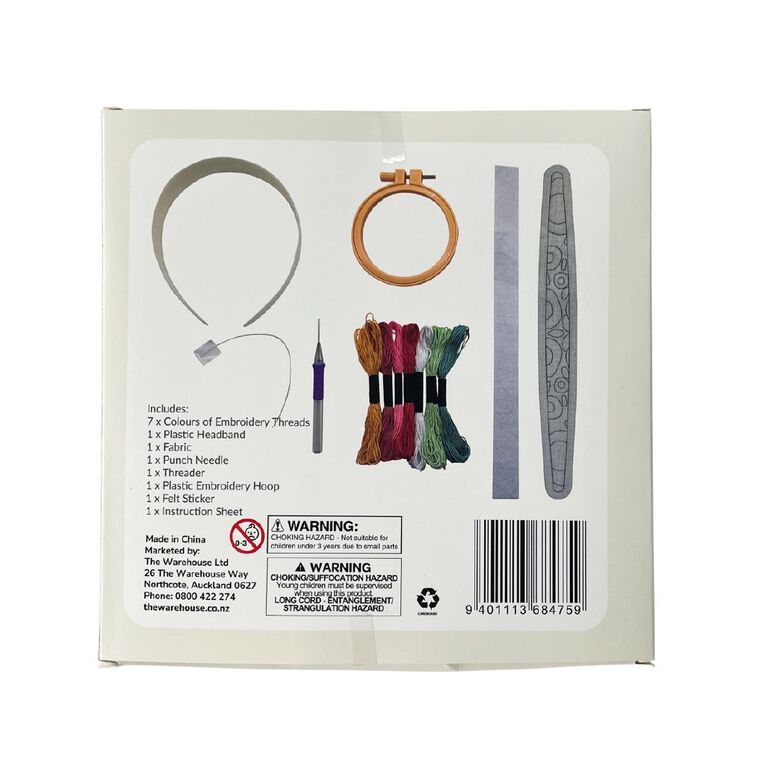 Uniti Craft Adults Needle Punch Headband Flower, , hi-res