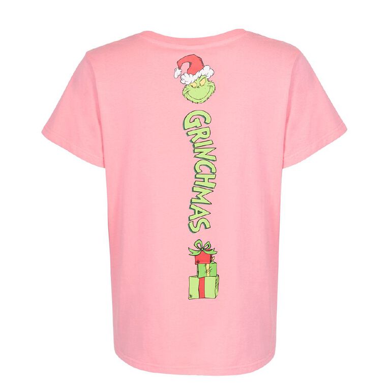 The Grinch Women's Christmas Tee, Pink Mid, hi-res