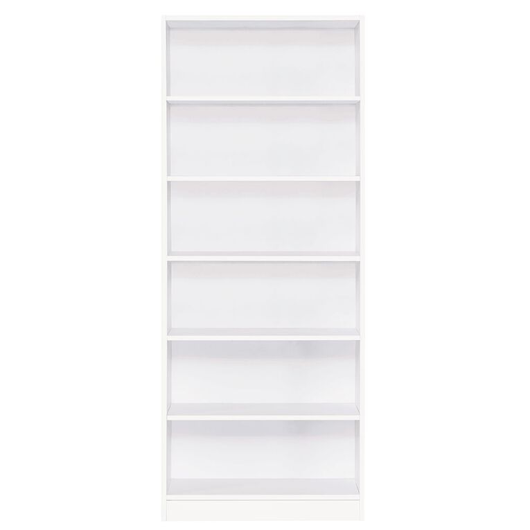 Workspace Soho 6 Tier Bookcase White, , hi-res