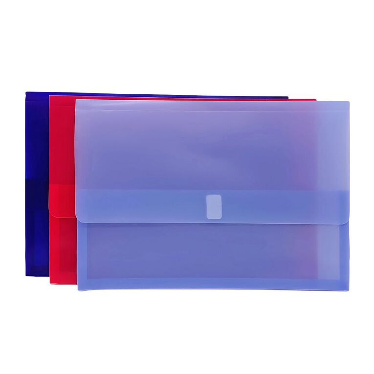WS Document Wallet Foolscap 3 Pack, , hi-res