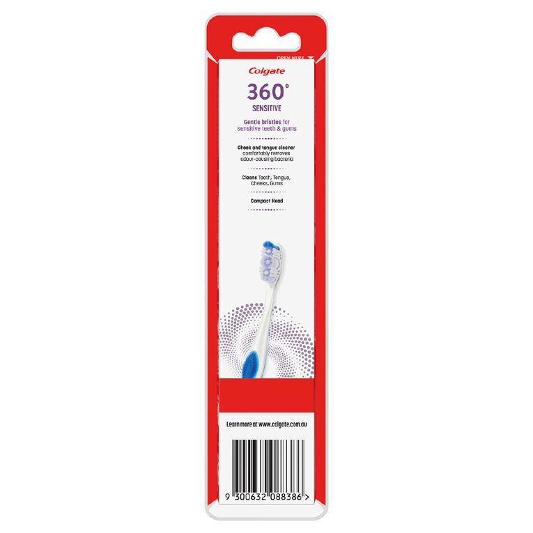 Colgate 360 Sensitive Pro Relief Toothbrush 2 Pack, , hi-res