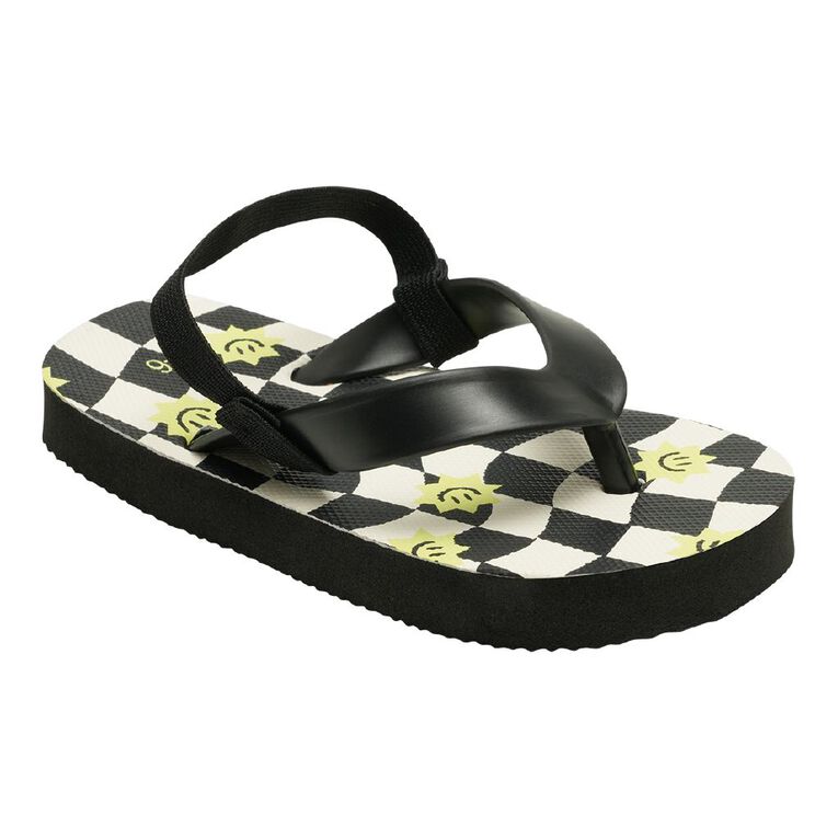 Young Original Junior Kids' Printed Jandals, Khaki, hi-res
