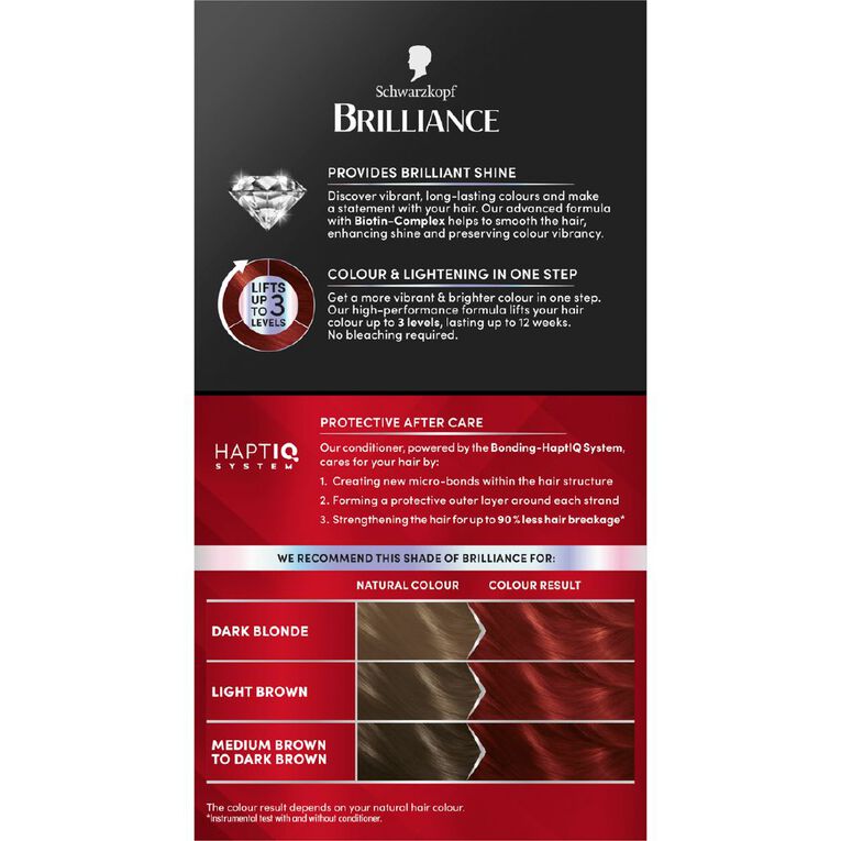 Schwarzkopf Brilliance Hair Colour Smouldering Red L43, , hi-res