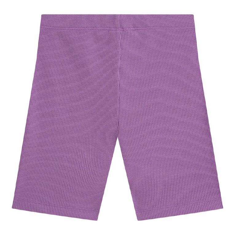Young Original Plain Rib Bike Shorts, Purple Mid, hi-res