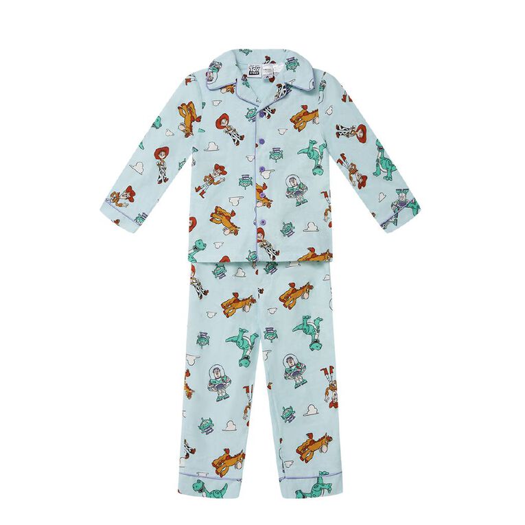Toy Story Boys' Knit and Flannelette Pyjama Set, Blue Light, hi-res