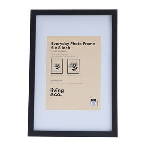 Living & Co Everyday Photo Frame 6in x 8in Black