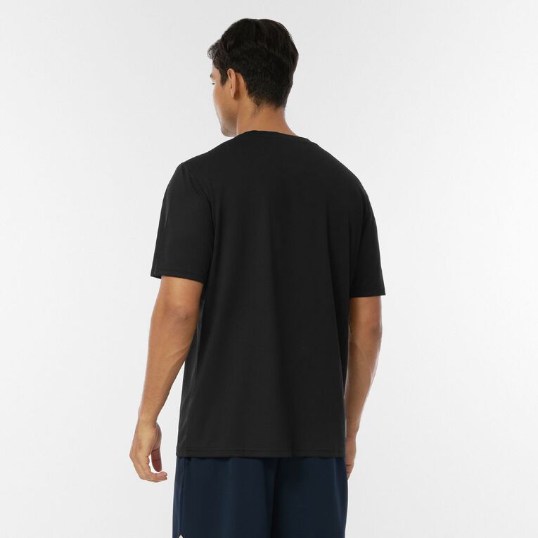 Active Intent Men's Supporter Tee, Black, hi-res