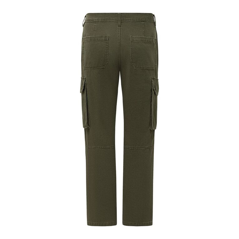 Garage Men's Relaxed Cargo Pants, Green Dark, hi-res