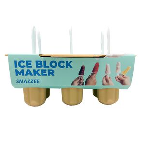Snazzee Silicone Ice Block Molds Assorted 6 Pack