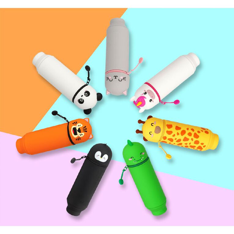 Legami 2-in-1 Silicone Pencil Case Kawaii Tiger, , hi-res