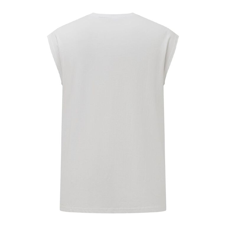 Active Intent Men's Hybrid Tank, White, hi-res