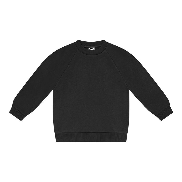 Young Original Plain Raglan Crew Sweat, Grey Dark, hi-res